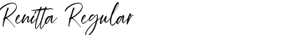 Renitta Regular Font Title Preview