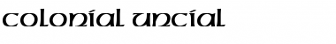 Colonial-Uncial Regular Font Title Preview
