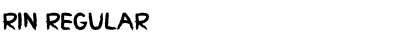 RIN Regular Font Title Preview