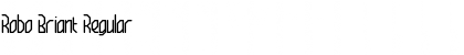 Robo Briant Regular Font Title Preview