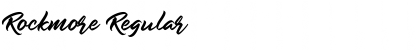 Rockmore Regular Font Title Preview