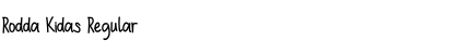 Rodda Kidas Regular Font Title Preview