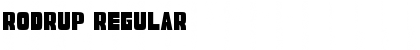 RODRUP Regular Font Title Preview