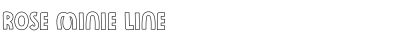 Rose Minie Line Font Title Preview