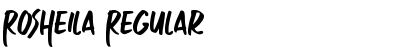 Rosheila Regular Font Title Preview