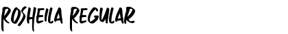 Rosheila Regular Font Title Preview