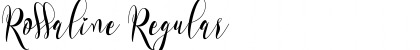 Rossaline Regular Font Title Preview