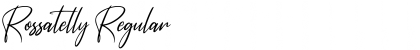 Rossatelly Regular Font Title Preview