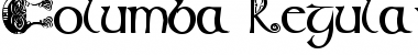 Columba Regular Font Title Preview