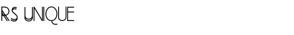 RS Unique Font Title Preview