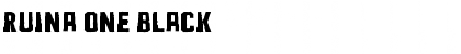 Ruina One Black Font Title Preview