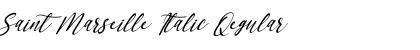 Saint Marseille Italic Regular Font Title Preview