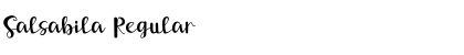 Salsabila Regular Font Title Preview