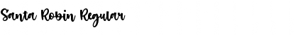 Santa Robin Regular Font Title Preview