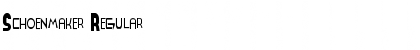 Schoenmaker Regular Font Title Preview