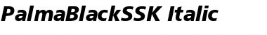 PalmaBlackSSK Italic Font Title Preview
