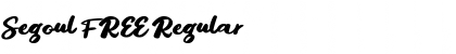 Segoul FREE Regular Font Title Preview
