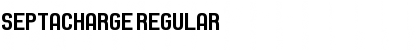 Septacharge Regular Font Title Preview