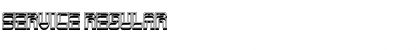 Service Regular Font Title Preview