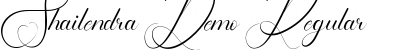 Shailendra Demo Regular Font Title Preview