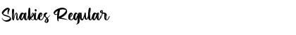 Shakies Regular Font Title Preview