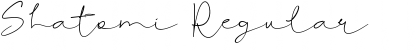 Shatomi Regular Font Title Preview