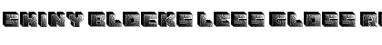 Shiny Blocks Less Gloss Regular Font Title Preview