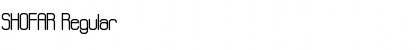 SHOFAR Regular Font Title Preview