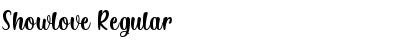 Showlove Regular Font Title Preview