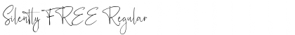 Silently FREE Regular Font Title Preview
