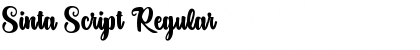 Sinta Script Regular Font Title Preview