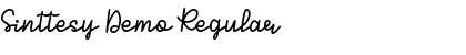 Sinttesy Demo Regular Font Title Preview
