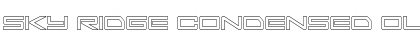 Sky Ridge Condensed Outline Regular Font Title Preview