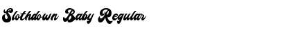 Slothdown Baby Regular Font Title Preview