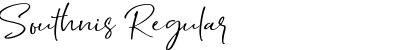 Southnis Regular Font Title Preview
