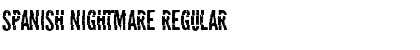Spanish Nightmare Regular Font Title Preview