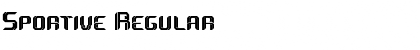 Sportive Regular Font Title Preview