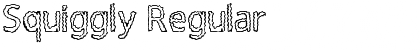 Squiggly Regular Font Title Preview