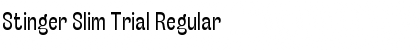 Stinger Slim Trial Regular Font Title Preview