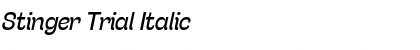 Stinger Trial Italic Font Title Preview