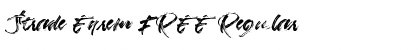 Strade Eqrem FREE Regular Font Title Preview