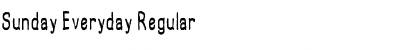 Sunday Everyday Regular Font Title Preview