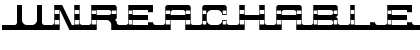 Unreachable Regular Font Title Preview