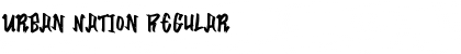 Urban Nation Regular Font Title Preview