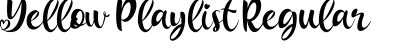 Yellow Playlist Regular Font Title Preview