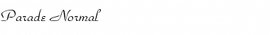 Parade Normal Font Title Preview
