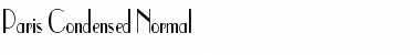 Paris Condensed Normal Font Title Preview