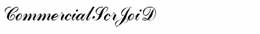 CommercialScrJoiD Regular Font Title Preview