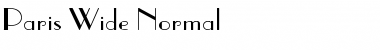 Paris Wide Normal Font Title Preview