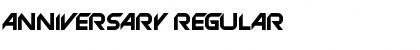 Anniversary Regular Font Title Preview